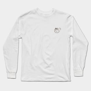 Cat With Middle Finger Long Sleeve T-Shirt